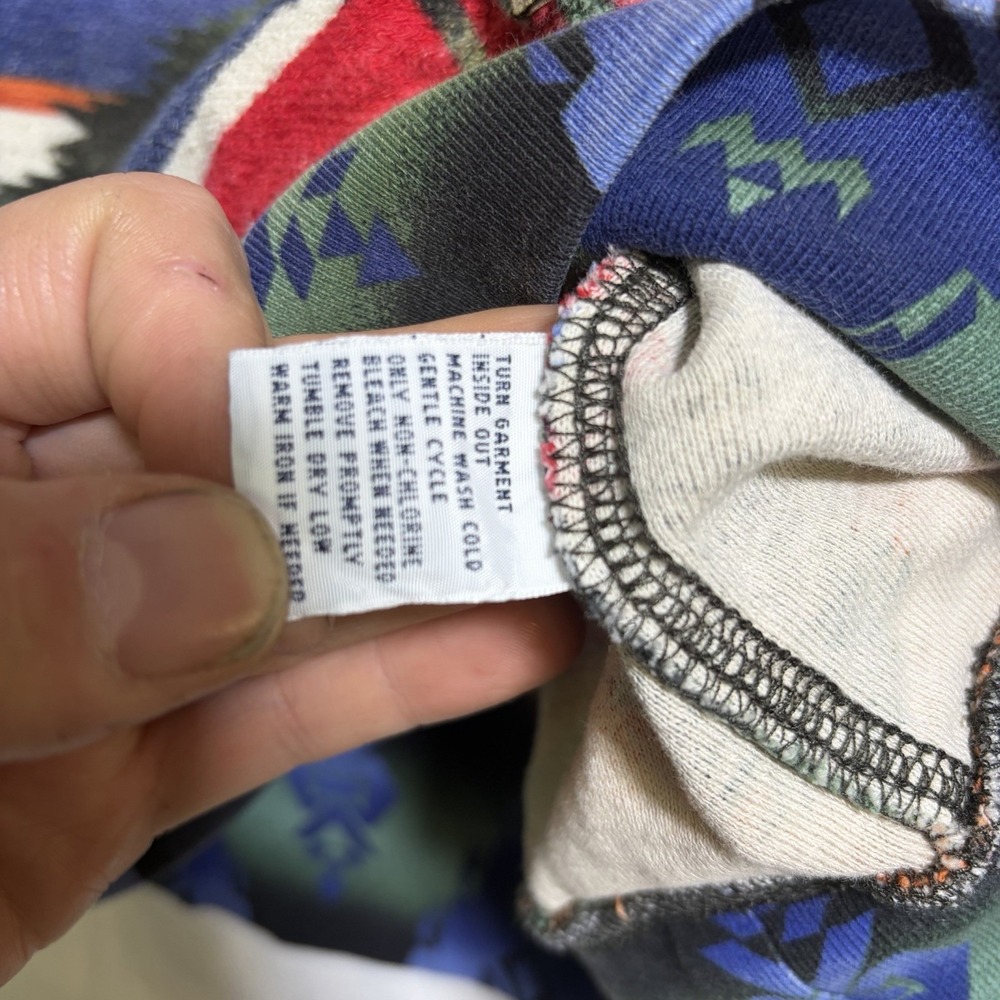 Polo Ralph Lauren Bear Southwestern-Beacon Aztec Serape Native American Hoodie - Picture 10 of 11
